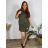 Short oversized summer short sleeve women's dress (XS/S/M ONE SIZE) ITALIAN FASHION IMD25021