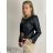 Women's Slim Extended Long Sleeve Jacket (S/M ONE SIZE) ITALIAN FASHION IMPLI2234630