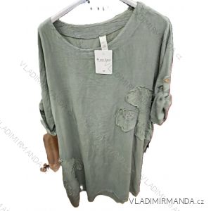 Tunika 3/4 dlouhý rukáv dámská (42/44/46 ONE SIZE) ITALSKÁ MÓDA IMSM25186