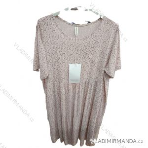 Šaty volnočasové letní květinové krátký rukáv dámské (S/M/L ONE SIZE) ITALSKÁ MÓDA IMSM25189