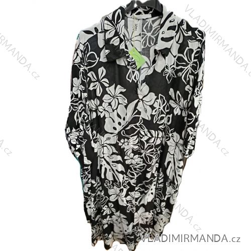 Košile prodloužená dlouhý rukáv dámská (S/M/L ONE SIZE) ITALSKÁ MÓDA IMSM25190