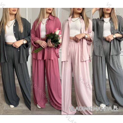 Šaty elegantní košilové dlouhý rukáv dámské (S/M ONE SIZE) ITALSKÁ MÓDA IMWY21734