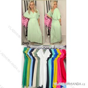 Women's short sleeve summer casual dress (S/M/L ONE SIZE) ITALIAN FASHION IMWGB25022