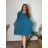 Short casual summer dress, short sleeves, women's oversized (54/56/58 ONE SIZE) ITALIAN FASHION IM425040