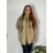 Bunda stahovací slabá na zip s kapucí dlouhý rukáv dámská nadrozměr (50/52/54 ONE SIZE) ITALSKÁ MÓDA IMC25097/DUR 50/52 zelená khaki