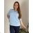 Elegant 3/4 long sleeve blouse for women, oversized (50/52/54 ONE SIZE) ITALIAN FASHION IMC25132 44/46/48 béžová krémová