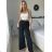 Kalhoty letní oversize dámské (S/M ONE SIZE) ITALSKÁ MODA IM424441/DUR