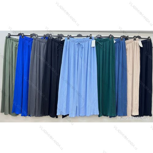 Kalhoty letní dámské nadrozměr (54/56/58 ONE SIZE) ITALSKÁ MÓDA IM425240