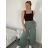Kalhoty letní oversize dámské (S/M ONE SIZE) ITALSKÁ MODA IM424441/DUR