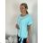 T-shirt short sleeve ladies (uni l / xl) ITALIAN FASHION IM420084  Light blue