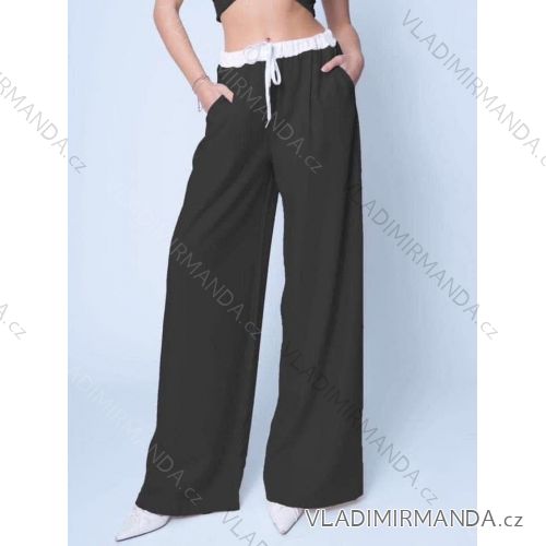 Kalhoty dlouhé letní dámské (XS/S/M ONE SIZE) ITALSKÁ MÓDA IMD25082