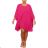Damen 3/4 Langarm-Hemdkleid (XS/S/M Einheitsgröße) ITALIAN FASHION IMD25030
