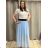 Chiffon Skirt Long Ladies (uni sl) ITALIAN MODE IM319678 S/M Pink lights