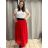 Chiffon Skirt Long Ladies (uni sl) ITALIAN MODE IM319678 S/M Pink lights