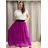 Chiffon Skirt Long Ladies (uni sl) ITALIAN MODE IM319678 S/M Pink lights