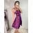 Women's elegant party long sleeve dress (S/M ONE SIZE) ITALIAN FASHION IM322282 XS/S beige
