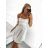 Women's elegant party long sleeve dress (S/M ONE SIZE) ITALIAN FASHION IM322282 XS/S beige