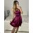 Women's elegant party long sleeve dress (S/M ONE SIZE) ITALIAN FASHION IM322282 XS/S beige
