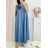 Overal dlhý elegantný letný bez rukávov dámsky (S/M/L ONE SIZE) TALIANSKA MÓDA IMWAD25555
