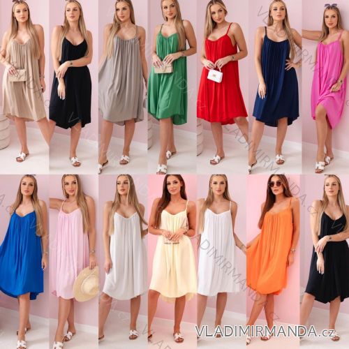 Šaty elegantní košilové dlouhý rukáv dámské (S/M ONE SIZE) ITALSKÁ MÓDA IMWY21734