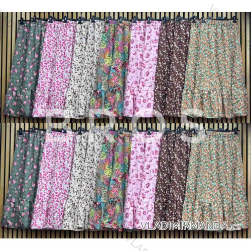 Sukňa dlhá kvetovaná dámska (S/M/L ONE SIZE) TALIANSKA MÓDA IMWGB25561