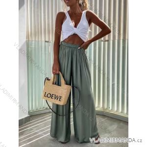 Kalhoty dlouhé letní dámské (S/M/L ONE SIZE) ITALSKÁ MÓDA IMD25125