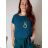 Tunika s přívěskem krátký rukáv dámská nadrozměr (L/XL/2XL ONE SIZE) ITALSKÁ MÓDA IMD23316