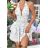 Women's short sleeve summer casual dress (S/M/L ONE SIZE) ITALIAN FASHION IMWGB25022