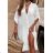 Šaty ľanové košeľové dlhý rukáv dámske (S/M/L ONE SIZE) TALIANSKA MÓDA IMWAD25654