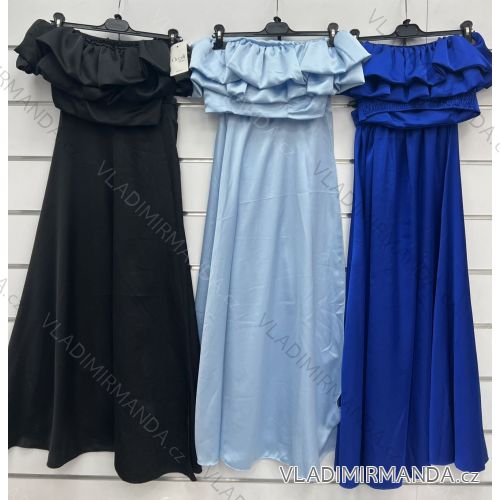 Souprava letní croptop a kalhoty dlouhé dámská (XS/S/M ONE SIZE) ITALSKÁ MÓDA IMWAS25658
