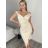 Šaty elegantní carmen krátké bez rukávu dámské (S/M ONE SIZE) ITALSKá MóDA IM322308/DR třešňová