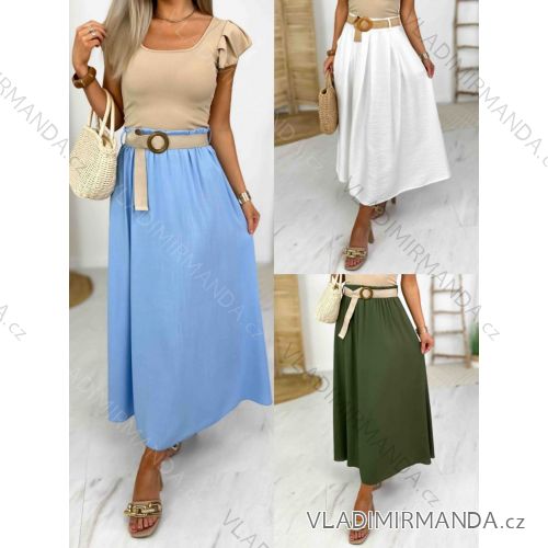 Šaty elegantní košilové dlouhý rukáv dámské (S/M ONE SIZE) ITALSKÁ MÓDA IMWY21734