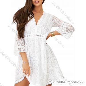 Šaty krátke krajkové letné 3/4 dlhý rukáv dámske (XS/S/M ONE SIZE) TALIANSKA MÓDA IMWAE25695