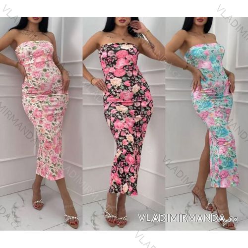 Women's short sleeve summer casual dress (S/M/L ONE SIZE) ITALIAN FASHION IMWGB25022