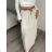 Sukně dlouhá dámská (S/M ONE SIZE) ITALSKÁ MÓDA IM722063/DR -   zelená khaki -   S/M