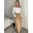 Sukně dlouhá s kapsami dámská PALOMA (S/M/L ONE SIZE) ITALSKÁ MÓDA IMD25054