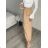 Sukně dlouhá s kapsami dámská PALOMA (S/M/L ONE SIZE) ITALSKÁ MÓDA IMD25054/DUR S/M/L béžová