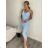 Šaty letní na ramínka dámské (S/M ONE SIZE) ITALSKÁ MÓDA IMPSH226357/DR -   tmavě růžová -   S/M