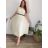Šaty dlouhé elegantní plisované krátký rukáv dámské nadrozměr (54/56/58 ONE SIZE) ITALSKÁ MÓDA IM425AMOR/DR 54/56/58 červená