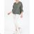 Women's Long Chiffon Short Sleeve Dress (S/M ONE SIZE) ITALIAN FASHION IMWGS231048
