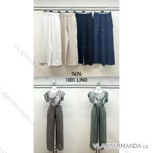 Kalhoty dlouhé letní dámské nadrozměr (42/44/46 ONE SIZE) IMPSM257474