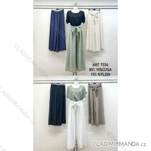 Kalhoty dlouhé letní dámské nadrozměr (42/44/46 ONE SIZE) IMPSM257334