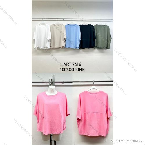 Women's short sleeve T-shirt, oversized (42/44/46 ONE SIZE) IMPSM257416