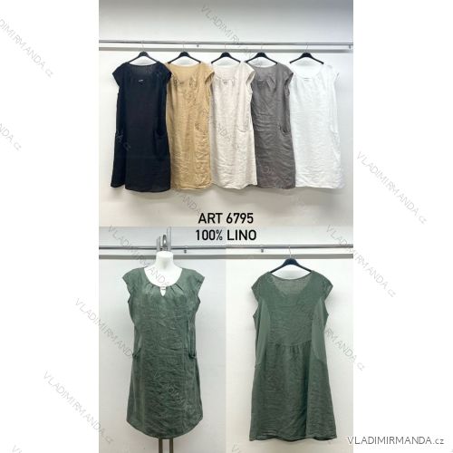 Šaty krátké volnočasové letní krátký rukáv dámské nadrozměr (42/44/46 ONE SIZE) IMPSM256795