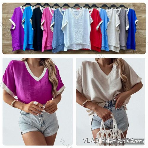 Šaty elegantní košilové dlouhý rukáv dámské (S/M ONE SIZE) ITALSKÁ MÓDA IMWY21734