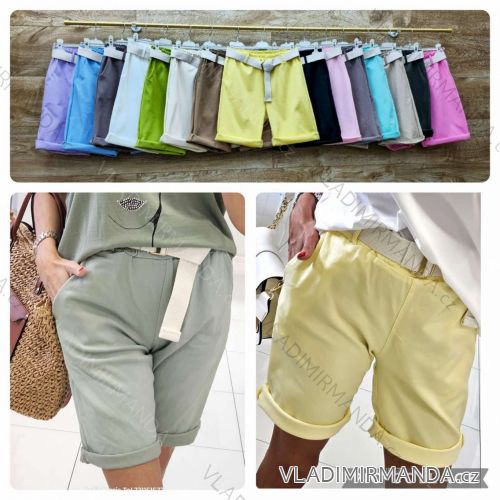 Kraťasy s páskem dámské (S/M/L ONE SIZE) ITALSKÁ MÓDA IMWBL25786