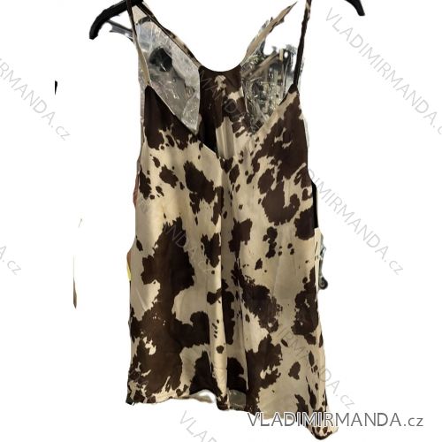 Tielko satén na ramienka cowprint dámske (S/M/L ONE SIZE) TALIANSKA MÓDA IMM25M7336