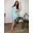 Women's oversized summer short sleeve dress (44/46/48 ONE SIZE) ITALIAN FASHION IM425064