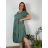 Shirt 3/4 sleeve ladies strip (4XL/5XL ONE SIZE) ITALSKÁ MÓDA IM422026 -   žlutá -   2XL/3XL