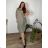 Shirt 3/4 sleeve ladies strip (4XL/5XL ONE SIZE) ITALSKÁ MÓDA IM422026
